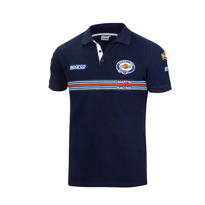 Sparco Polo Replica Martini-R Bleu Marine Taille L S01275MRBM3L Sparco Polo Replica Martini-R Bleu Marine Taille L S01275MRBM3L