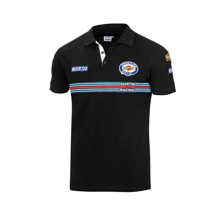 Sparco Polo Replica Martini-R S01275MRNR3L Taille L Noir Sparco Polo Replica Martini-R S01275MRNR3L Taille L Noir