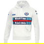 Sparco S01279MRBI2M Sweat Capuche Zippé Martini Taille M Blanc