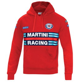 Sparco Sweat à capuche zippé Martini-R S01279MRRS4XL Rouge Taille XL