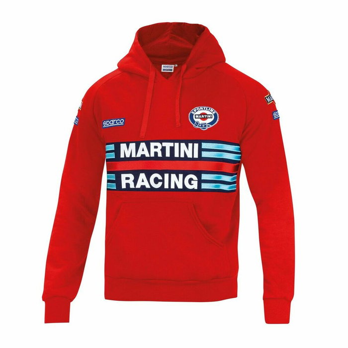 Sweat à capuche homme Sparco MARTINI RACING Rouge Taille XL Sweat à capuche homme Sparco MARTINI RACING Rouge Taille XL