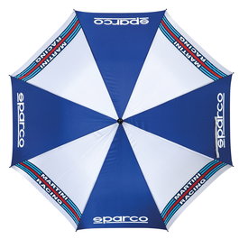 Sparco Martini Racing S099068MR Parapluie Course Automatique Logos Martini Poignée Ergonomique