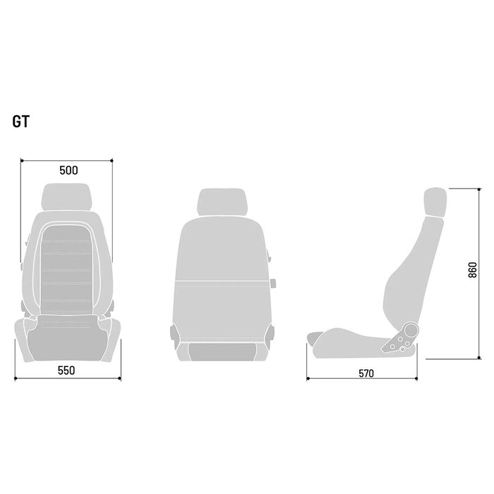 Sparco Asiento Gt Noir S009012NR Siège Auto Tissu Vintage Structure Tubulaire