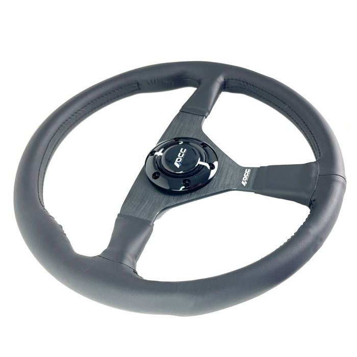 OCC Motorsport OCCVOL014 Volant Plat Mod. Classic Cuir De Nappa 350mm Noir 6 Vis OCC Motorsport OCCVOL014 Volant Plat Mod. Classic Cuir De Nappa 350mm Noir 6 Vis