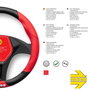 Momo Housse de volant Tuning universelle noire et rouge 38-39cm