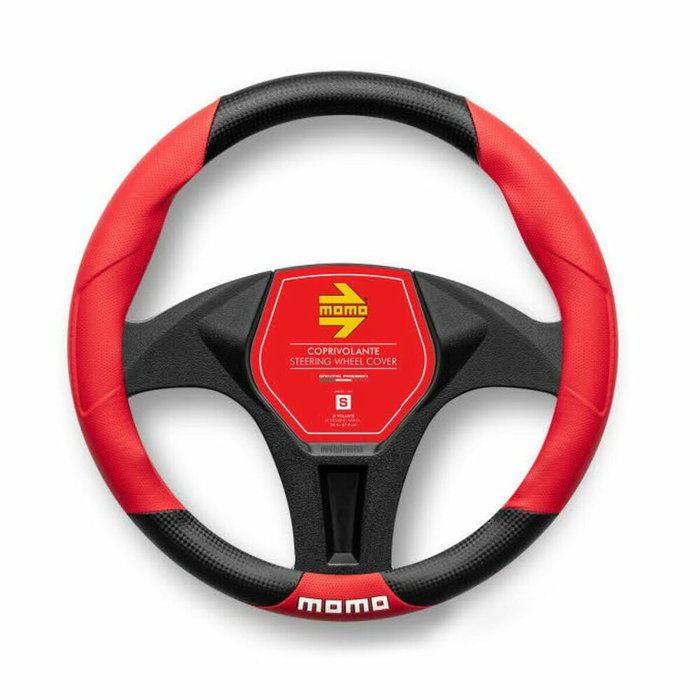 Momo Housse de volant Tuning universelle noire et rouge 38-39CM Momo Housse de volant Tuning universelle noire et rouge 38-39CM