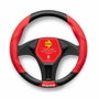 Momo Housse de volant Tuning universelle noire et rouge 38-39CM