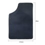OCC Design Jeu de 4 tapis de sol universels en caoutchouc