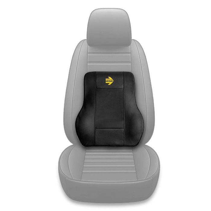 Momo Soutien Lumbaire Voiture Ergon Carbone MOMLLSERCB Mousse Polyuréthane Mémoire de Forme 48x40x13cm