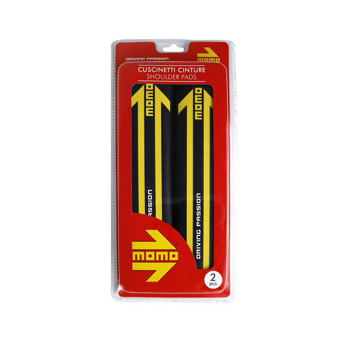 MOMO MOMLSHPE4CB Ensemble D'Oreillette Momo Ceinture Voiture Noir Mat