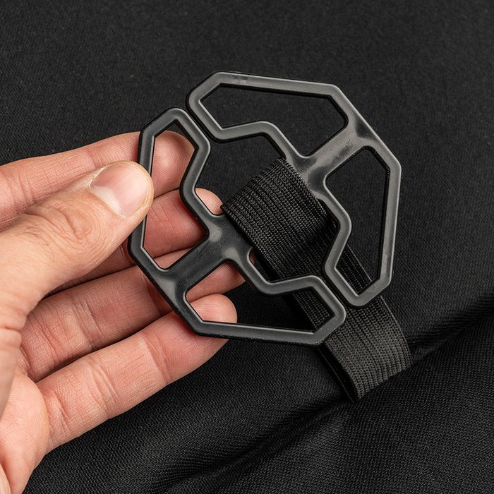 Momo Dossier De Siège Rue Noir-Rouge MOMLSCU45BK, Mousse Laminée, Taille Universelle