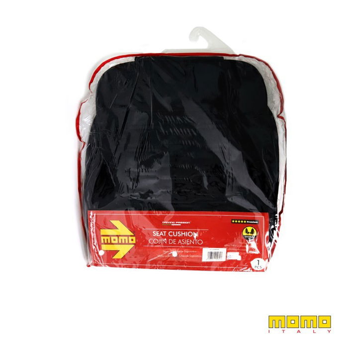 Momo Dossier De Siège Rue Noir-Rouge MOMLSCU45BK, Mousse Laminée, Taille Universelle