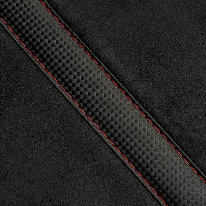 Momo Dossier De Siège Rue Noir-Rouge MOMLSCU45BK, Mousse Laminée, Taille Universelle