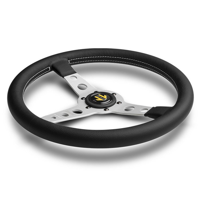 MOMO Prototipo Volant Racing 350mm Noir et Argent