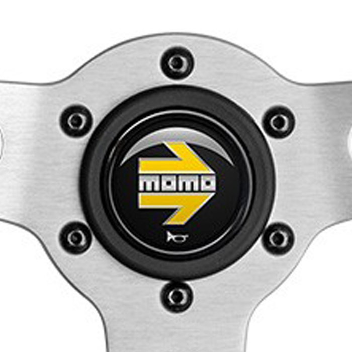 MOMO Volant Momo Prototipo Argent 350 MOM11111525111R Cuir 350mm