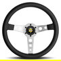 MOMO Volant Momo Prototipo Argent 350 MOM11111525111R Cuir 350mm