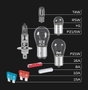 Formula 1 Jeu de lampes de remplacement H1 SK 100, 9 pièces