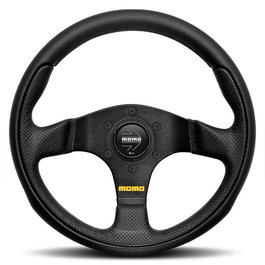 Momo MOM11102632812R Volant 280 mm Cuir Perforé Noir 6x70mm PCD PISO