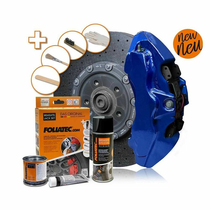 Foliatec Kit de Peinture pour Étrier de Frein Bleu Performance Métallisé