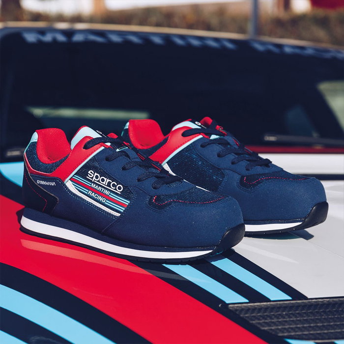 Sparco Gymkhana S1P Martini-R Taille 40 Bleu S07527MR40BM Chaussures de Sport Maille Respirante Semelle Multi-Adhérence