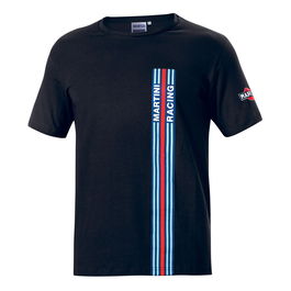 Sparco T-Shirt Big Stripes Martini-R Taille S Noir S01339MRNR1S