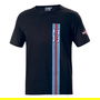 Sparco T-Shirt Big Stripes Martini-R Taille S Noir S01339MRNR1S