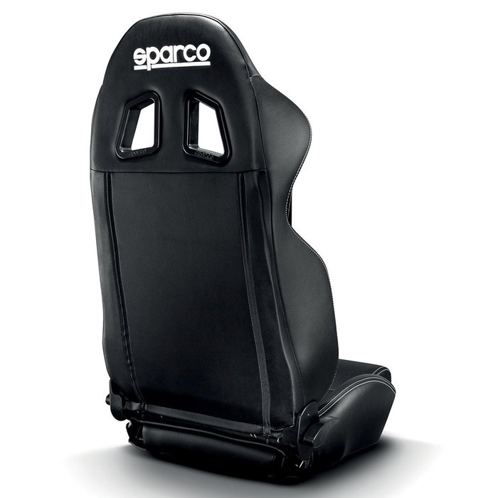 Sparco Siège R100 Sky S009014NRSKY Noir My2022, Léger, Compact, Ergonomique, Similicuir