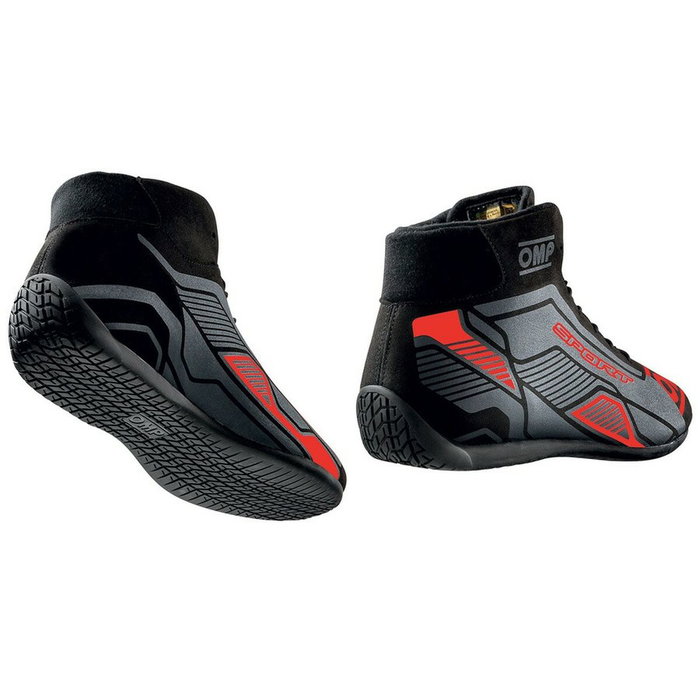 Omp Bottes de Sport FIA 8856-2018 Noir/Rouge Taille 43