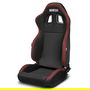 Sparco Siège R100 My2022 Noir-Rouge S009014NRRS Ergonomique Léger 3D Compatible Harnais 3-4 Points