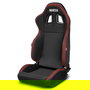 Sparco Siège R100 My2022 Noir-Rouge S009014NRRS Ergonomique Léger 3D Compatible Harnais 3-4 Points
