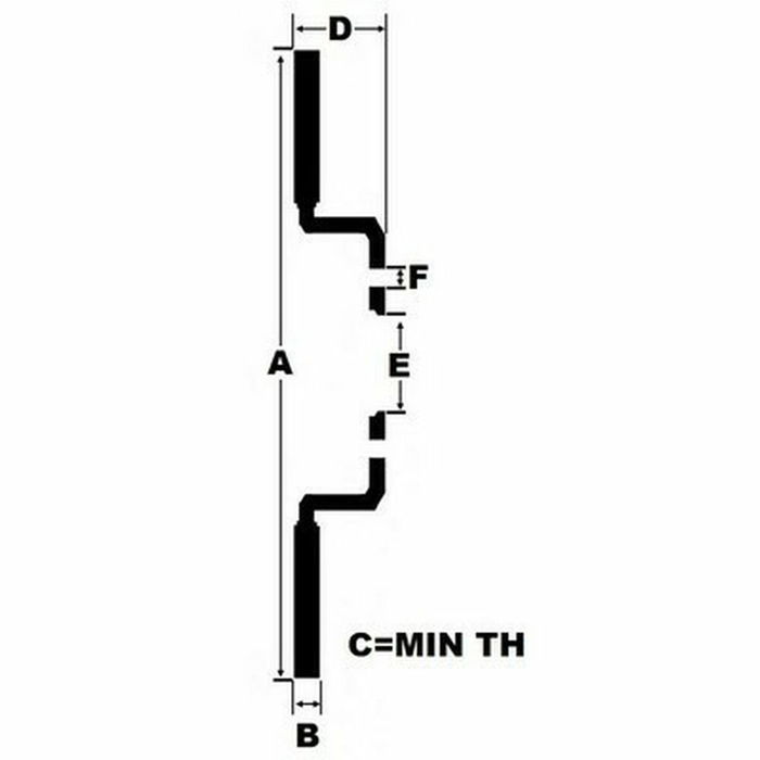 Disques de frein Black Diamond BDKBD1863CD Perçage Solide Arrière