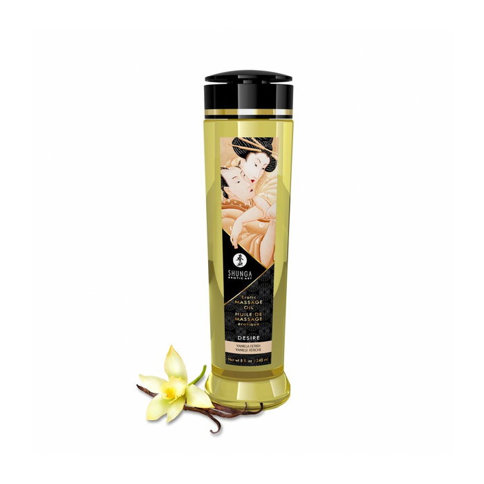 Shunga Huile de massage érotique Desire Vanille (240 ml)
