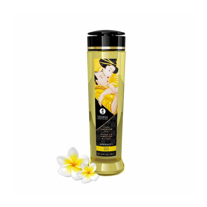 Shunga Huile de massage érotique Serenity Monoi 240 ml Aphrodisiaque