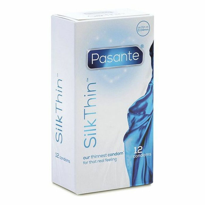 Préservatifs Pasante SilkThin 19 cm 53 mm Préservatifs Pasante SilkThin 19 cm 53 mm