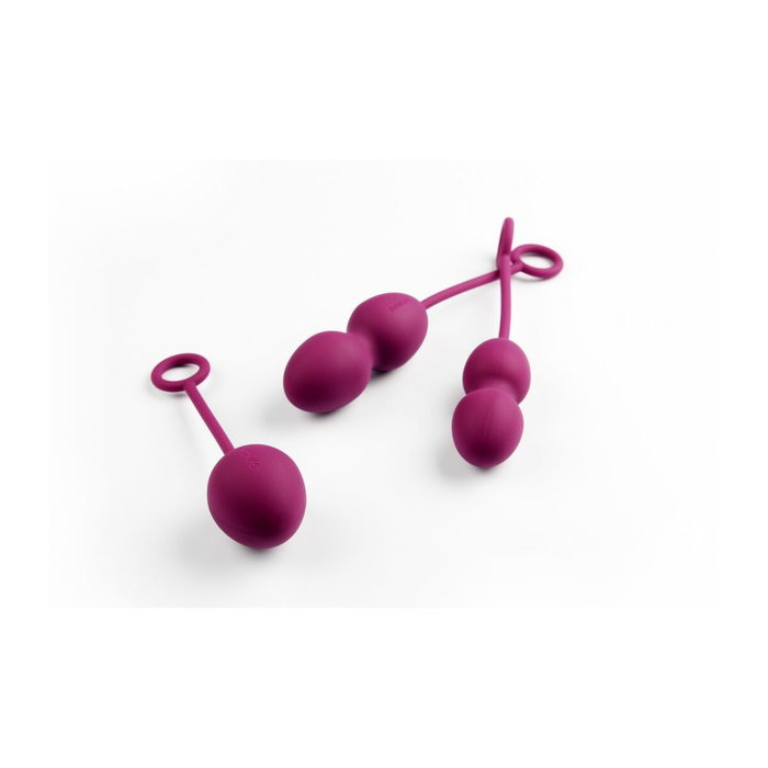 Svakom Nova Balls - Ensemble de 3 Boules d'Orgasme en Silicone Violet et Rose Svakom Nova Balls - Ensemble de 3 Boules d'Orgasme en Silicone Violet et Rose