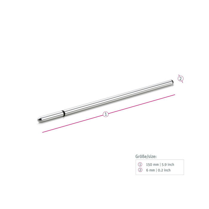 Son uréthral Thin Finn Mystim MS46190 Argenté