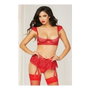 Seven Til Midnight Ensemble de Lingerie Rouge, Taille S