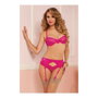 Seven Til Midnight Ensemble de Lingerie Corail, Taille M