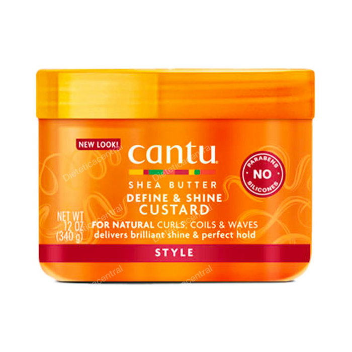 Cantu Define & Shine Custard pour cheveux naturels, 340 g