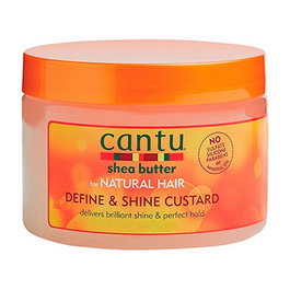 Cantu - Gel fixant crème à la beurre de karité pour cheveux bouclés et naturels - Définition et brillance - Avisé Méthode Curly - Sans sulfate - Pot de 340 g