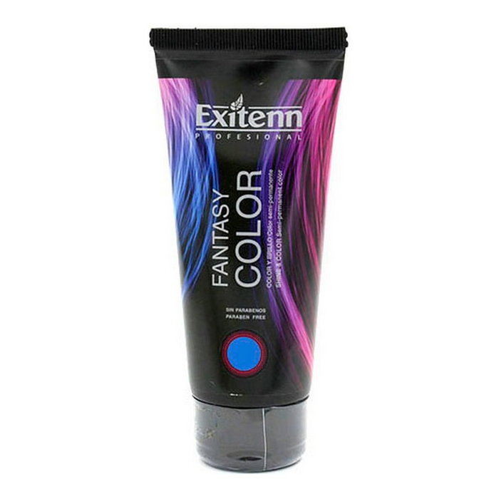 Exitenn Fantasy Color Azul Oscuro 100 mL - Colorant semi-permanent sans ammoniaque - Pour cheveux décolorés ou teints - Avec aloe vera et provitamine B5 Exitenn Fantasy Color Azul Oscuro 100 mL - Colorant semi-permanent sans ammoniaque - Pour cheveux décolorés ou teints - Avec aloe vera et provitamine B5
