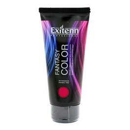 Exitenn Fantasy Color - Colorant Capillaire Semi-Permanent Cereza (Cerise) 100 mL - Sans Ammoniac, Hydratant, 18 Nuances - Pour Cheveux Décolorés ou Teints