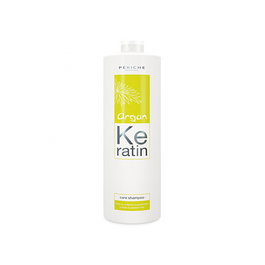 Periche Shampooing Argan Keratin Care 950 mL - Post-traitement de kératine, sans sulfates ni sodium, pour cheveux lissés