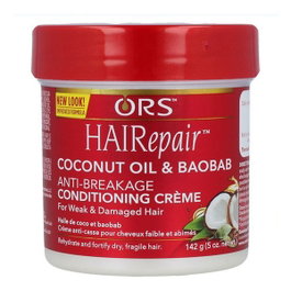Organic Root Stimulator Hair Repair Anti-Breakage Crème Sans Rinçage 142 g - Cheveux Bouclés et Abîmés - avec Extrait de Bambou et Beurre de Karité