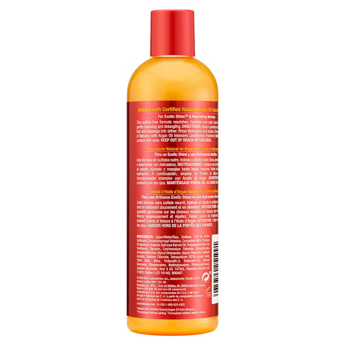 Creme Of Nature Shampoing Brillance et Hydratation à l'Huile d'Argan 354 ml