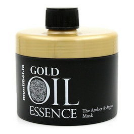 Montibel·Lo Masque Gold Oil Essence - Huile à l'Argan et à l'Ambre 500ml - Revitalise, Nutrit et Brille les Cheveux - Pour tous Types de Cheveux