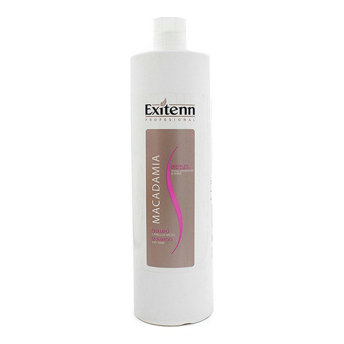 Exitenn Shampoing Macadamia 1000 ml - Shampoing Nourrissant pour Tous Types de Cheveux, Brillant et Anti-Frizz, Formule Crémeuse aux Actifs Naturels