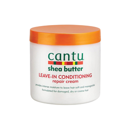 Cantu - Crème de soin sans rinçage pour cheveux au beurre de karité, réparation profonde, pot de 453 g