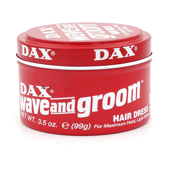 Dax Wave And Groom - Cire coiffante douce brillante pour cheveux - Contient des huiles conditionnantes - Boîte de 99 gr