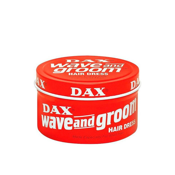 Dax Wave And Groom - Cire coiffante douce brillante pour cheveux - Contient des huiles conditionnantes - Boîte de 99 gr Dax Wave And Groom - Cire coiffante douce brillante pour cheveux - Contient des huiles conditionnantes - Boîte de 99 gr